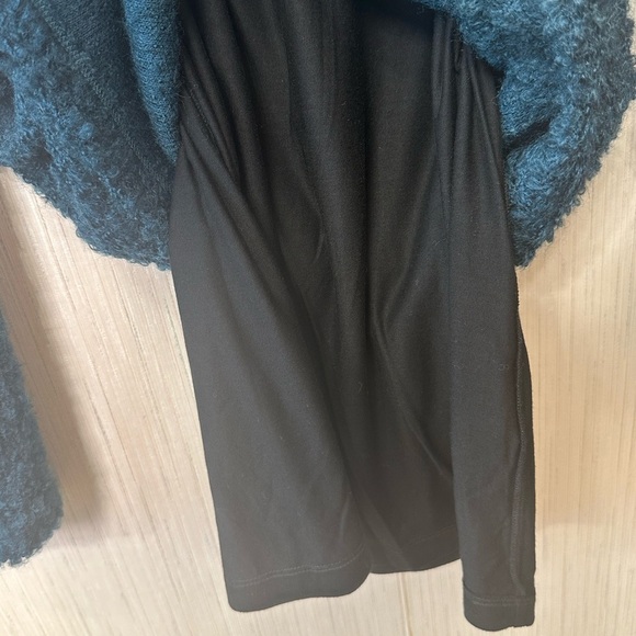 Reformation Lokie Mini Knit Sweater Dress XS Teal Textured Shag Boucle Teddy - Picture 5 of 8